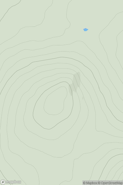 Thumbnail image for Creagan nan Gabhar [Cairngorms] showing contour plot for surrounding peak